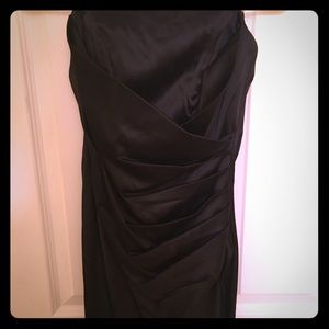 Strapless Formal Mini Black Dress